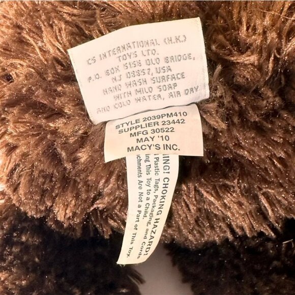 Ty Mookie Brown Plush Monkey Stuffed Toy 8" Polyester Fibers Plastic Beads Handm - Picture 4 of 14